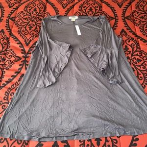Blouse blue grey color